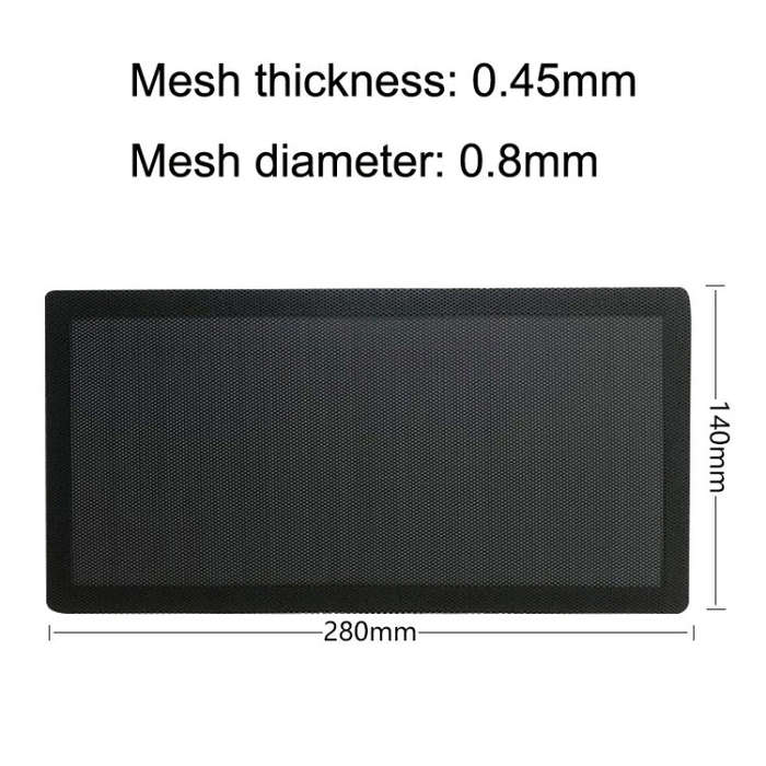 10pcs 14x28cm Encryption Version PVC Cooling Fan Dust Net Desktop Computer Industrial Fan Filter ...