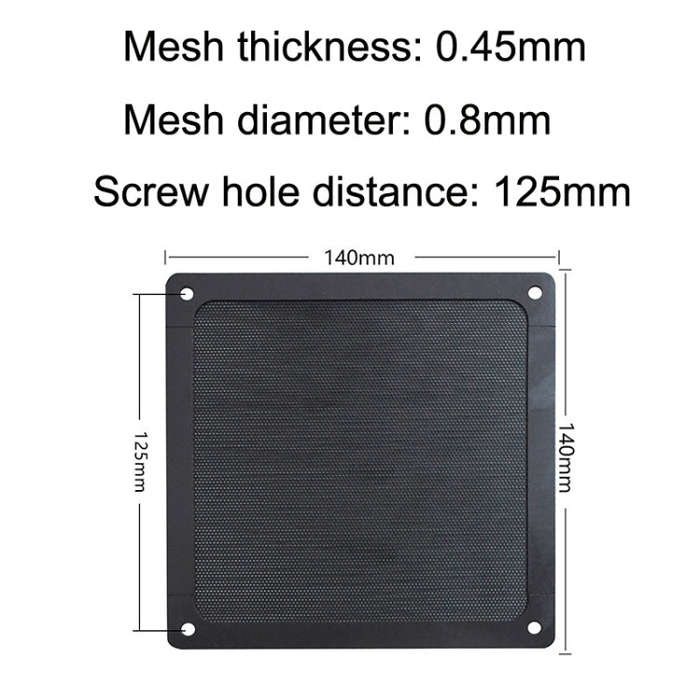 10pcs 14cm Punching Magnetic Suction PVC Cooling Fan Dust Net Desktop Computer Industrial Fan Fil...