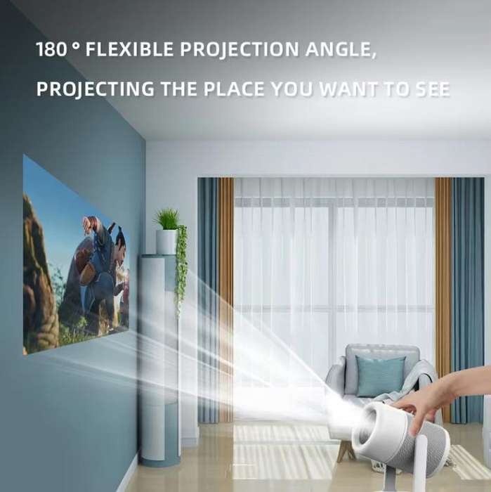 J1 1280 X 720P Projector WiFi 6 Android 11 System Supports Mirroring Screen AU Plug