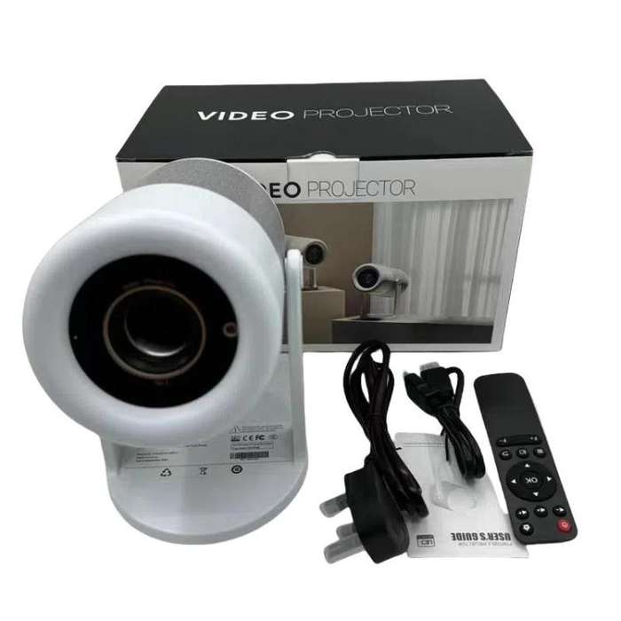 J1 1280 X 720P Projector WiFi 6 Android 11 System Supports Mirroring Screen AU Plug