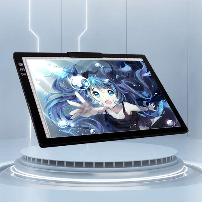 A4-D28B Rechargeable Copy Desk Drawing Board, Specification: With Charging Line+US Plug Adapter
