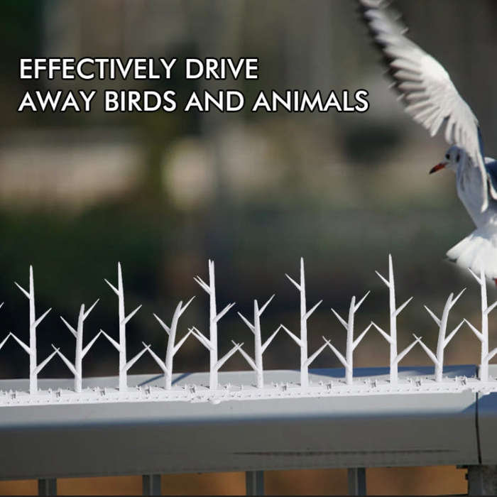 SK477 6pcs Plastic Anti-bird Thorn Anti-theft Anti-cat Thorn Electric Tree Branch Bird Repellent ...