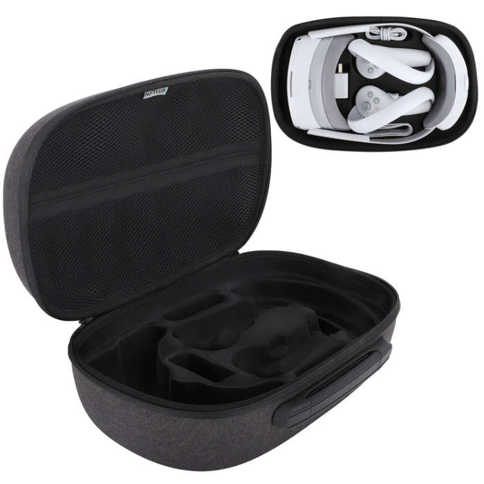 For PICO 4 Hifylux PC-BF16 VR Glasses All-in-one Headwear Protective Storage Bag(Black)