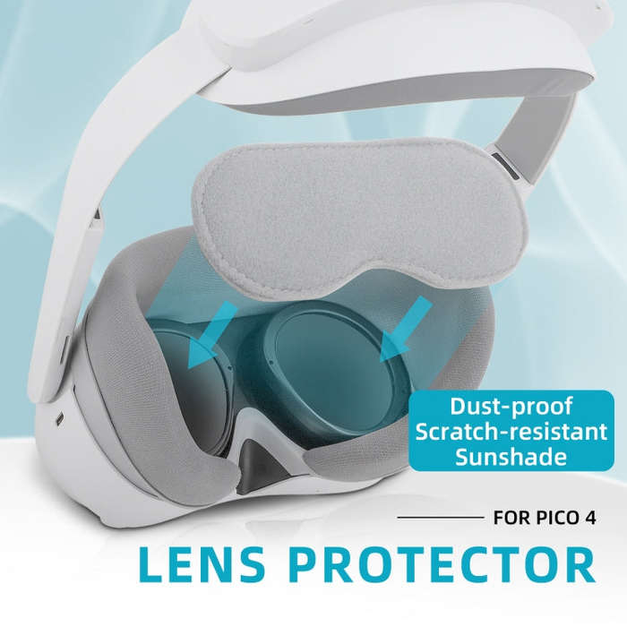 For PICO 4 Hifylux PC-ZF17 Lens Protector VR Glasses Dust-proof Sponge Pad(Light Grey)