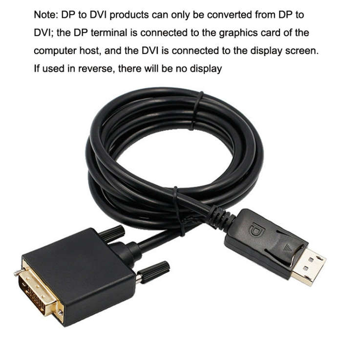 DP31 3m 1080P DP to DVI HD Adapter Cable Gold-plated Plug