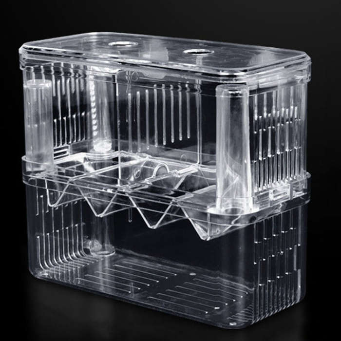 Extra Large Peacock Fish Double Layer Transparent Breeding Isolation Box Aquarium Breeding Box