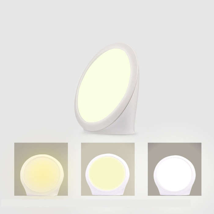 JSK-SL02 LED SAD Touch Timing Stepless Dimming Therapy Mood Desk Lamp Simulate Natural Light US Plug