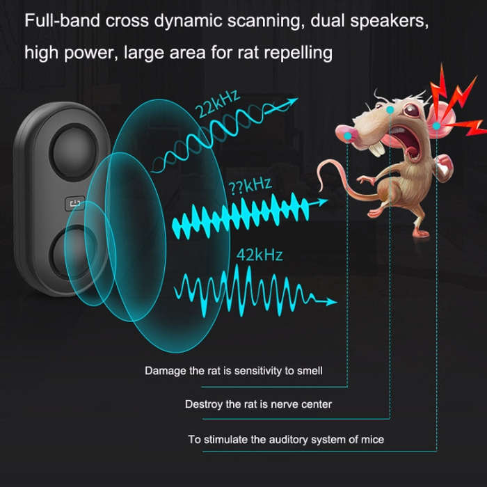 BG312 Smart Double Horn Ultrasonic Mosquito Repeller Multifunctional Electronic Mosquito Repeller...