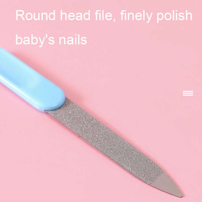 2sets 6 in 1 Baby Care Cleaning Kit Nail Scissors Combination Set, Color: Pink
