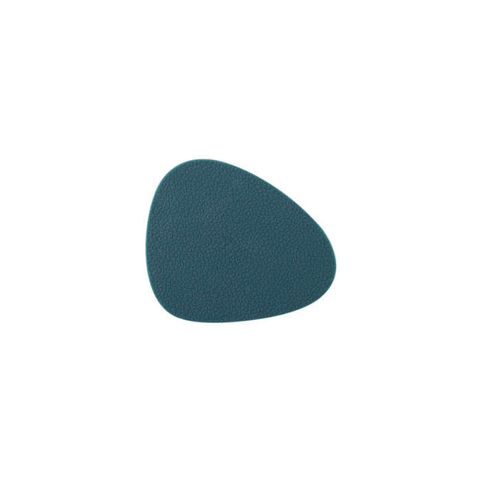 10pcs Teardrop-Shaped Silicone Table Insulation Mat Leather Textured Kitchen Cup And Pot Mat(Green)