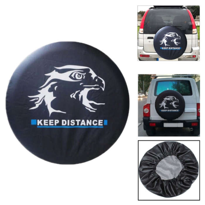 17 inch PVC Faux Leather Spare Wheel Cover Rear Tire Protector