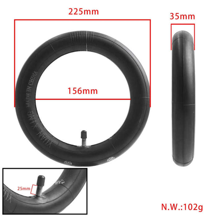 For Ninebot F20/25/30/40 10 Inch Electric Scooter Pneumatic Tire, Style: Inner Tire+Outer TIire