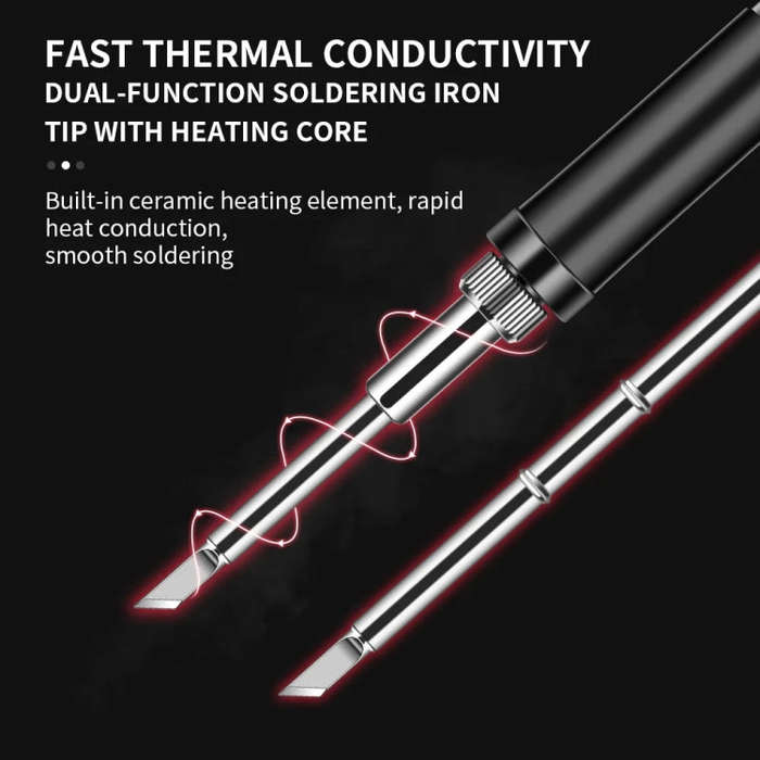 T12-I PTS100 Intelligent Portable Digital Display Small Constant Temperature Repair Soldering Iro...