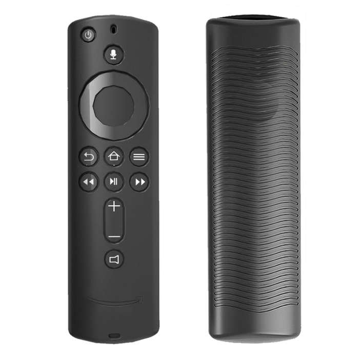 For Amazon Fire TV Stick 4K 2nd Remote Control Anti-Fall Silicone Protective Case(Black)