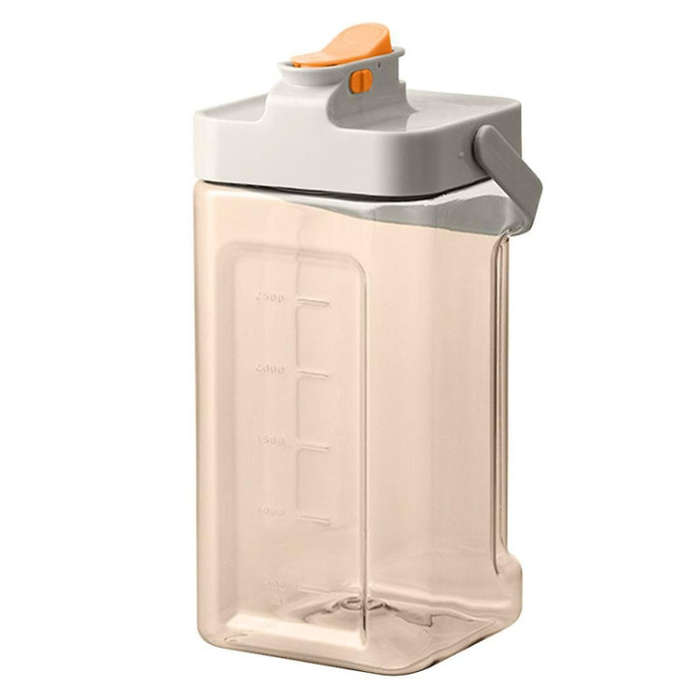 3.5L Refrigerator Cold Kettle With Faucet Household Large Capacity Cold Brew Pot(Warm White)