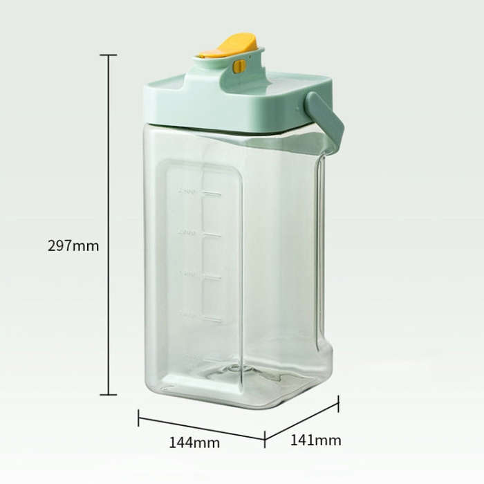 3.5L Refrigerator Cold Kettle With Faucet Household Large Capacity Cold Brew Pot(Warm White)
