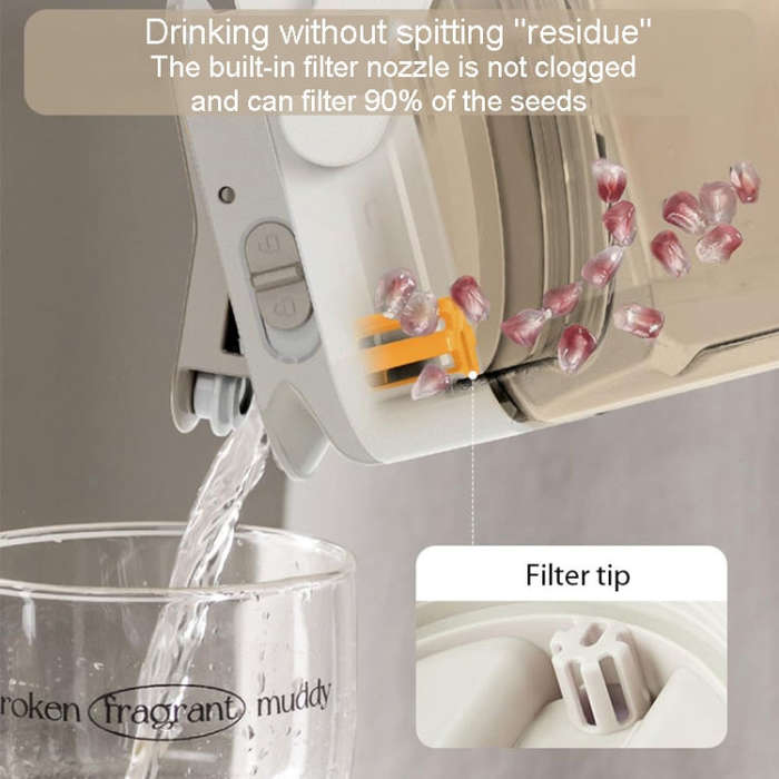 3.5L Refrigerator Cold Kettle With Faucet Household Large Capacity Cold Brew Pot(Warm White)