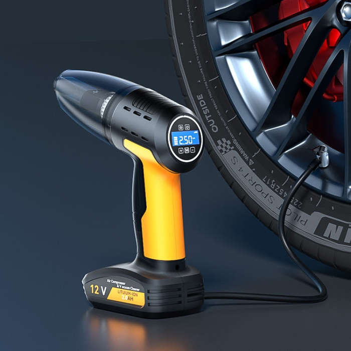 SUITU ST-6637  Wireless+Toolbox 5 In 1 60W  Double Motor Car Vacuum Cleaner With Blowing Air Pump...