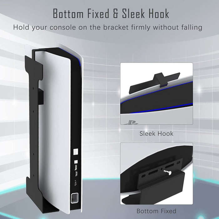 For PS5 Game Console Universal Wall Hanging Frame, Style: Excluding Headset Handle Bracket