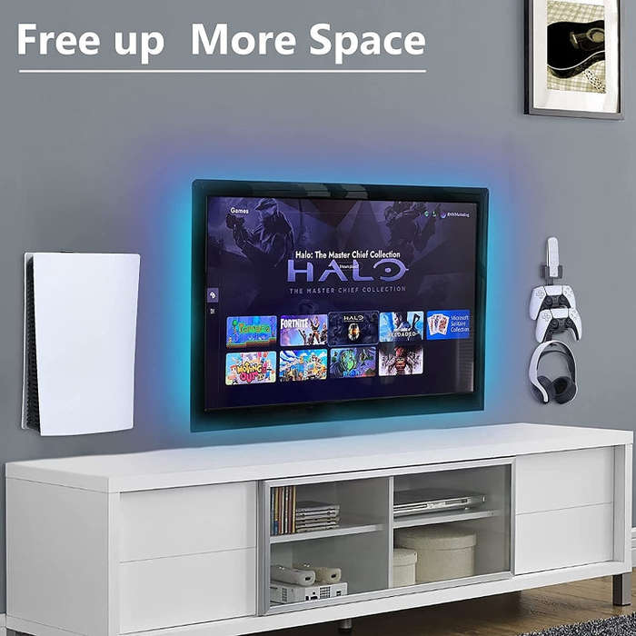 For PS5 Game Console Universal Wall Hanging Frame, Style: Excluding Headset Handle Bracket