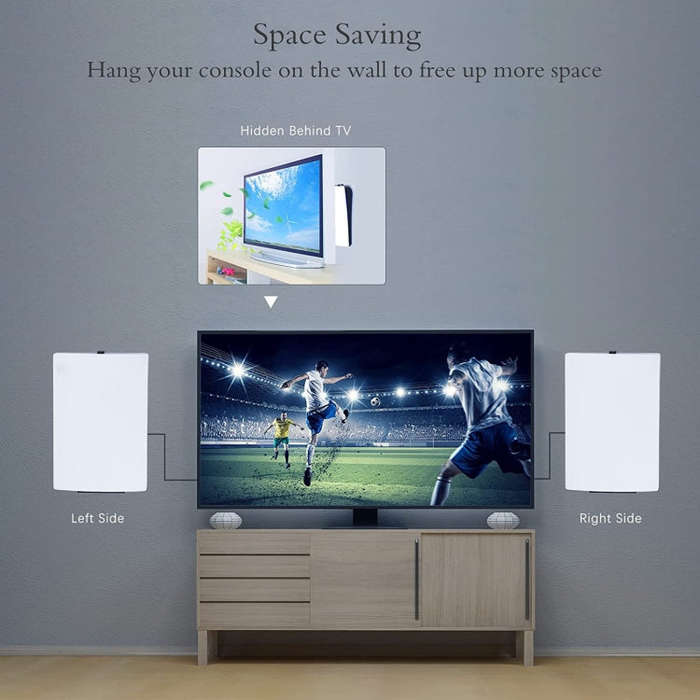 For PS5 Game Console Universal Wall Hanging Frame, Style: Excluding Headset Handle Bracket