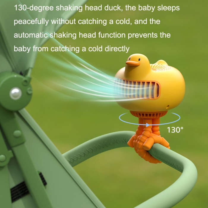 WT-E20 Stroller Fan USB Mute Portable Octopus High Air Volume Mini Fan, Style: Shake Head Type (W...