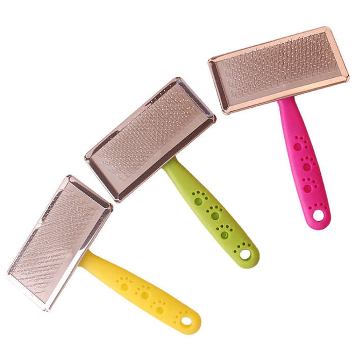 BG-W1347 Pet Hair Removal Massage Comb Dog Cleaning Tools, Random Color Delivery, Spec: L
