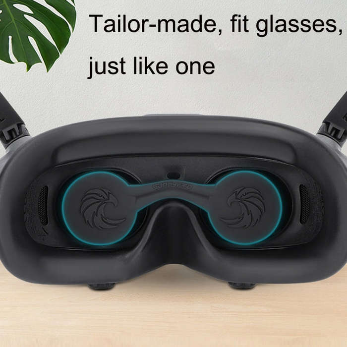 For DJI Goggles 2 Sunnylife AT-BHT565 Dustproof Lens Protective Cover VR Glasses Silicon Cover(Bl...