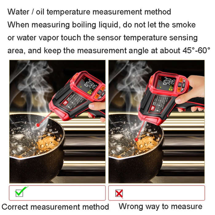 TASI TA603C -32-1680 degrees Celsius Color Screen Infrared Thermometer Industrial Electronic Ther...