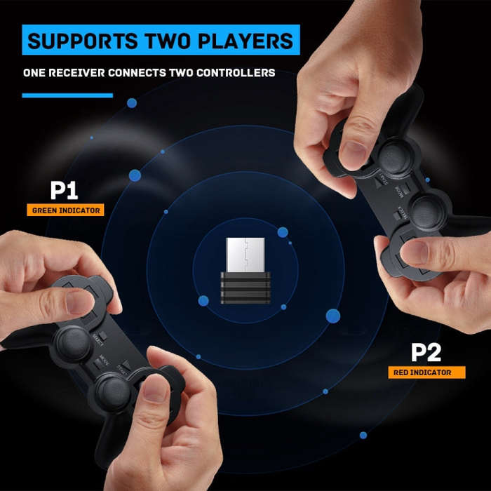 Super Console X 64GB 30000+ Games Wireless 4K HD 3D Double Game Console Box, US Plug