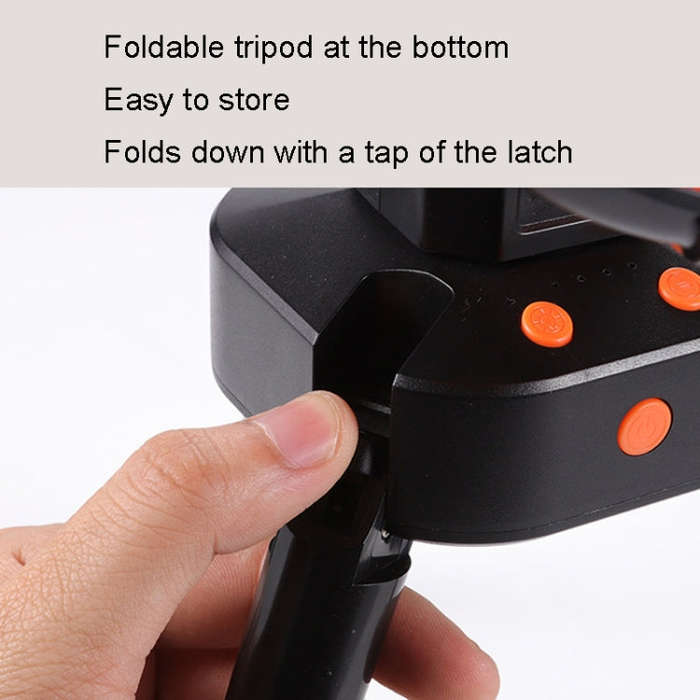 Outdoor Camping USB Charging Fan Tent Swing Head Fan With Tripod LED Light(Black)
