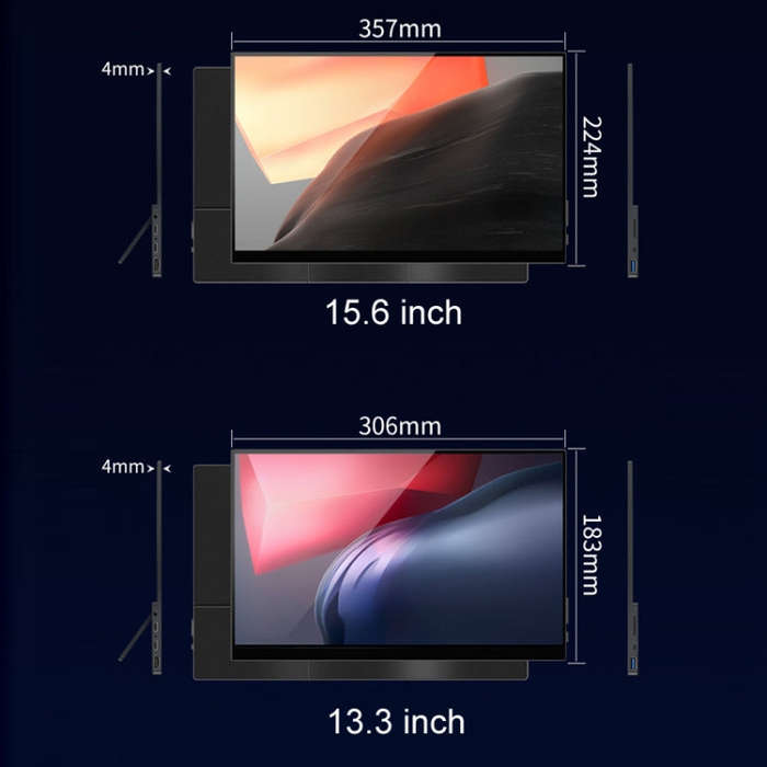 15.6 inch Touch Version 4K Portable External Extended Screen Display For Switch/PS5/Mobile Phone/...