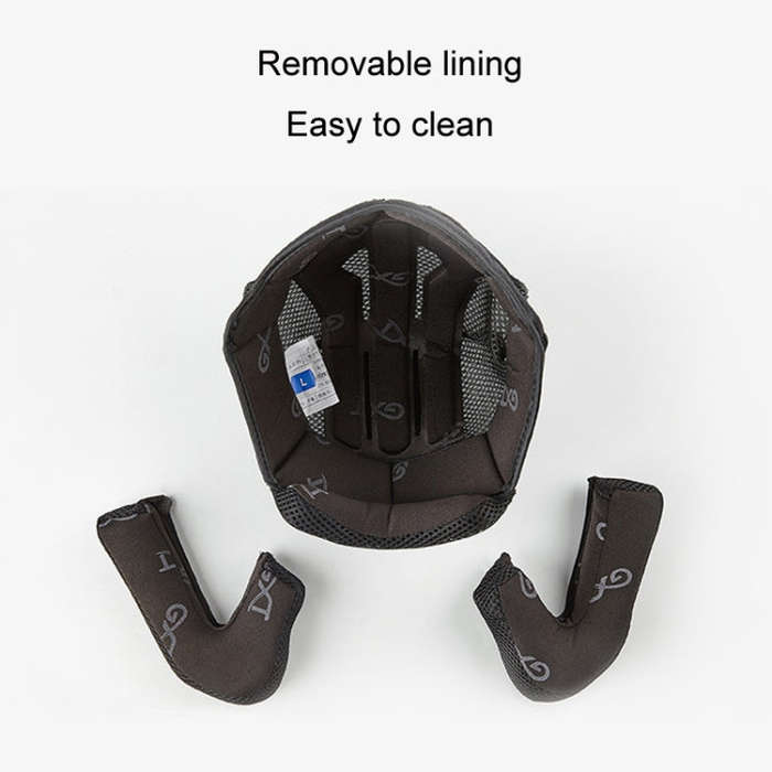 GXT Electric Vehicle Four Seasons Sun Protection & Windshield Double Lens Helmet, Size: XL(Matt B...