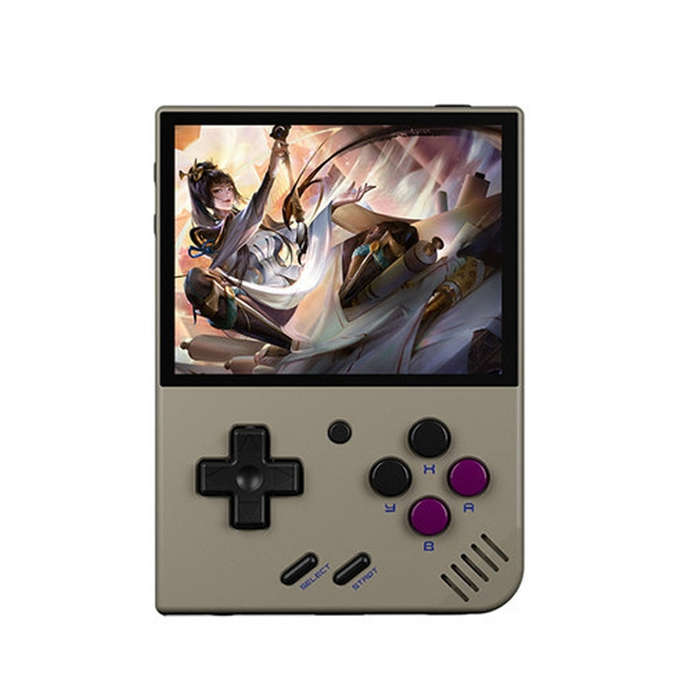 Miyoo Mini Plus 3.5 Inch IPS Screen Retro Handheld Game Console 64GB 15K Games(Grey)