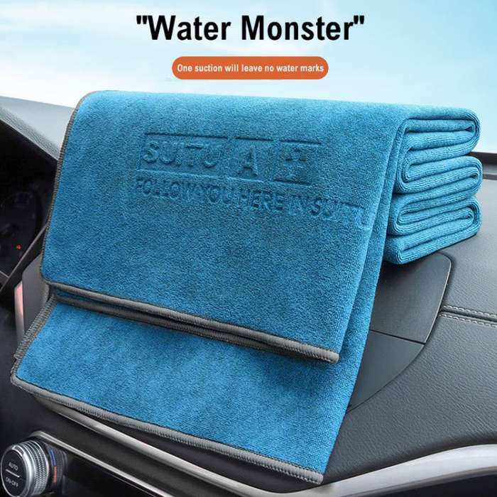 60 x 180cm  SUITU Microfiber Cleaning Cloth Car Cleaning Towel Thicken Highly Absorbent Cleaning Rag