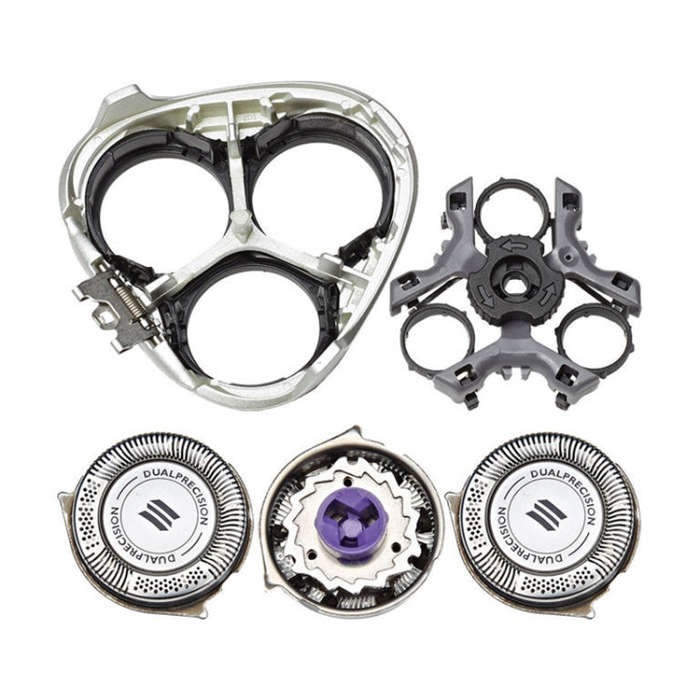 For Philips AT/PT Series Razor Integral Head with HQ8 Double-layer Blades(Dark Grey)