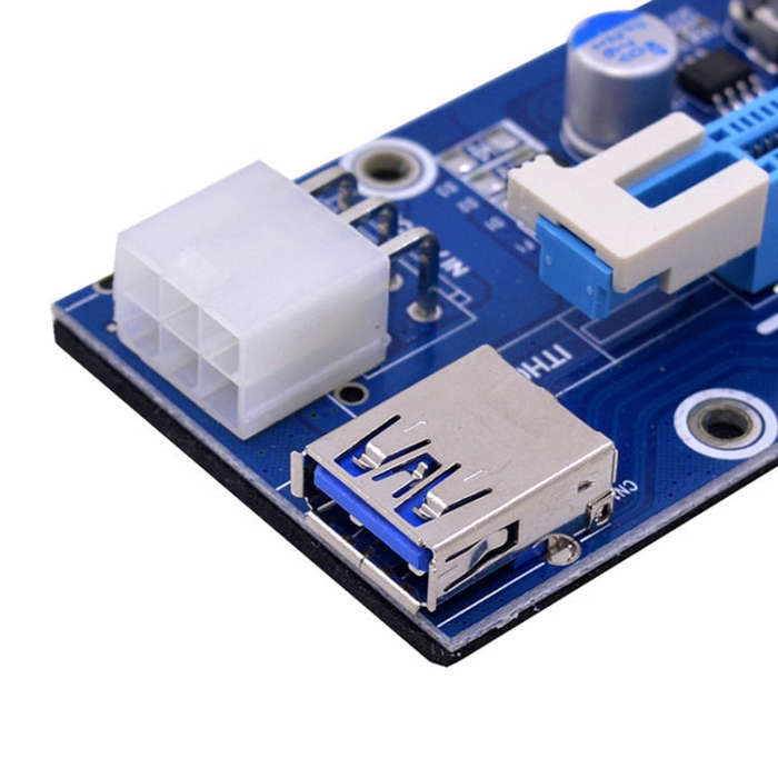 PCE164P-N03 VER006C Mini PCI-E 1X To 16X Riser For Laptop External Image Card, Spec: Blue Board 6pin
