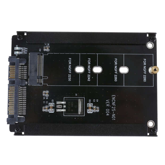 ENCNF2S-N01 NGFF To SATA3 Transfer Card M.2 KEY B-M SSD To 6Gbps Interface Conversion Adapter Wit...