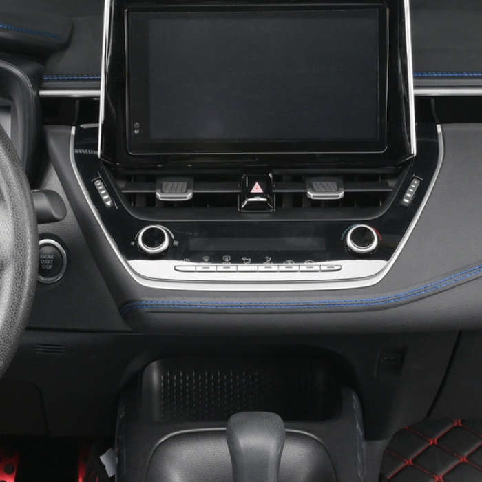 2m Car Center Console Interior Modification Leather Gap Strip(Black Beige)
