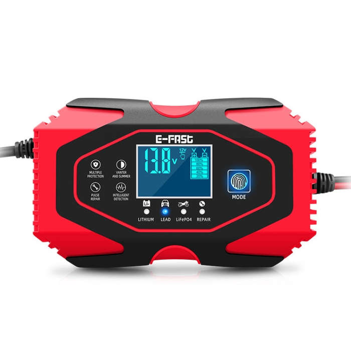 E-FAST 12V/24V Car Battery Emergency Starter Motorcycle Lithium Battery Charger(US Plug)