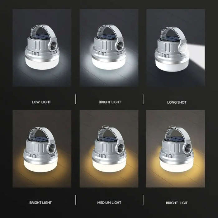 M10 Solar Tent Light With Portable Power Supply Handheld Camping Light Outdoor Vintage Mood Light...