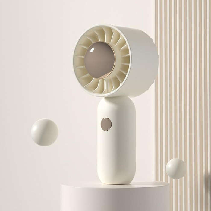 Hand Holds Small Fan Portable Mini Pocket Fan, Style: White Spray Plating Version