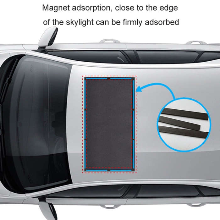 100x65cm Car Sunroof Magnetic Suction Anti-Mosquito Cover Anti-Mosquito Screen Window