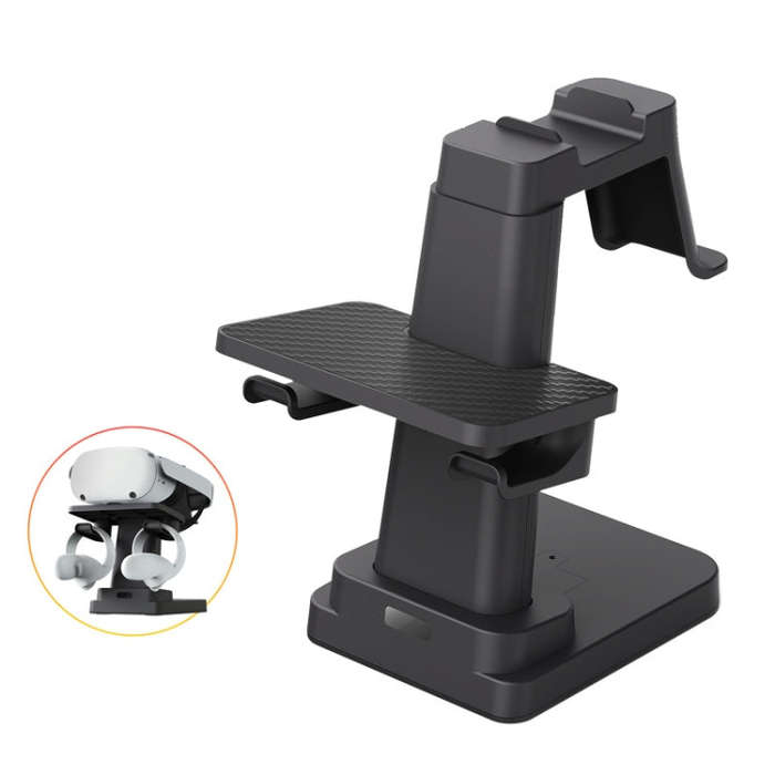 VR Head Display All-In-One Machine Handle Bracket For PICO4/Quest/ Rift S/HTC(Black)