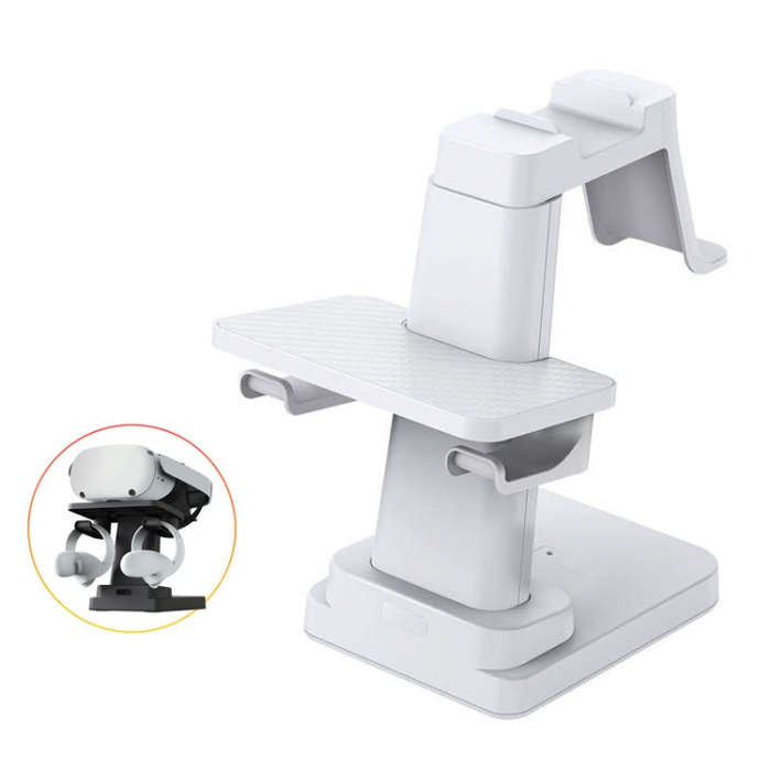 VR Head Display All-In-One Machine Handle Bracket For PICO4/Quest/ Rift S/HTC(White)