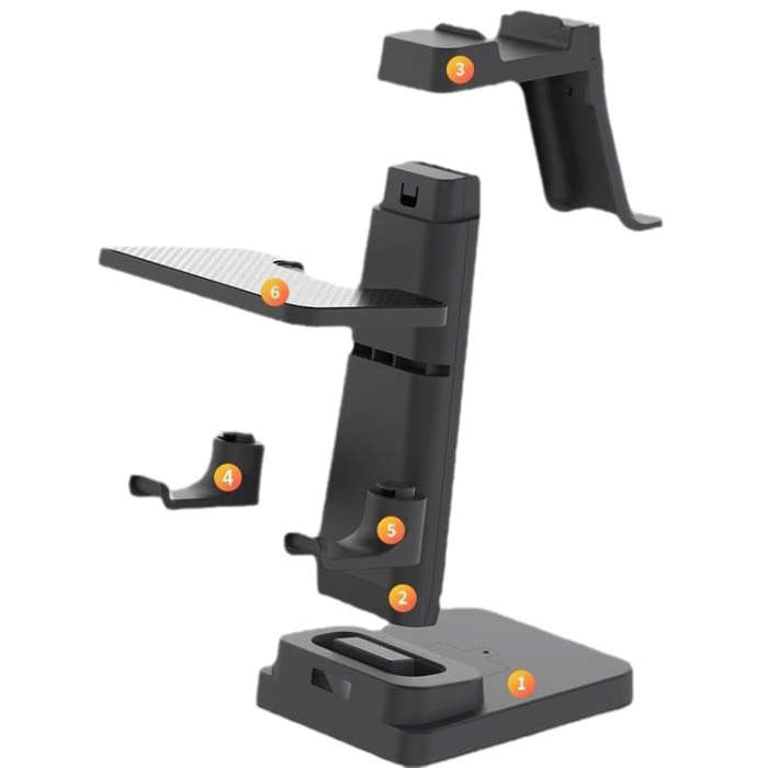 VR Head Display All-In-One Machine Handle Bracket For PICO4/Quest/ Rift S/HTC(White)