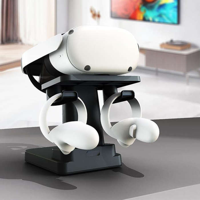 VR Head Display All-In-One Machine Handle Bracket For PICO4/Quest/ Rift S/HTC(Black)
