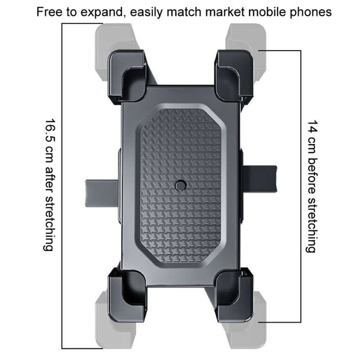 Shockproof Motorcycle Mobile Phone Holder Outdoor Bike Navigation Holder, Model: Rearview Mirror