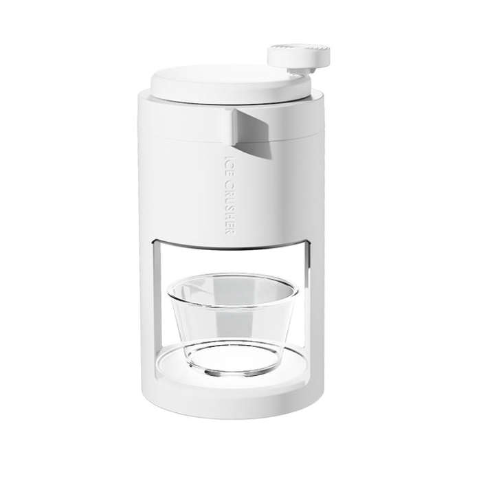 Manual Ice Machine Ice Crushers Household Ice Breaking Ice Blender(White)