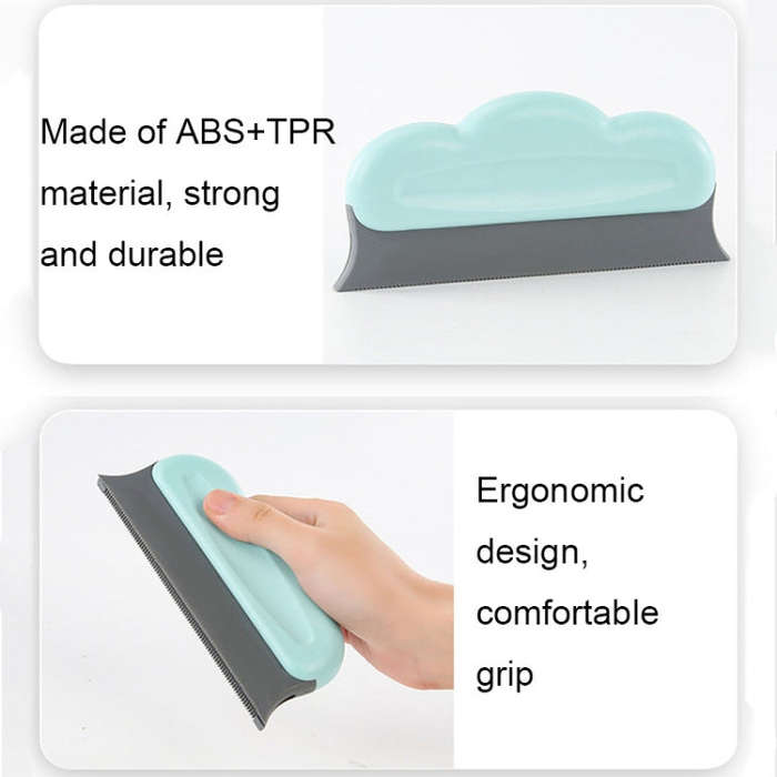 Multifunctional Home Cleaning Pet Hair Removal Brush Carpet Clothes Sofa Pet Stripper(Grey)